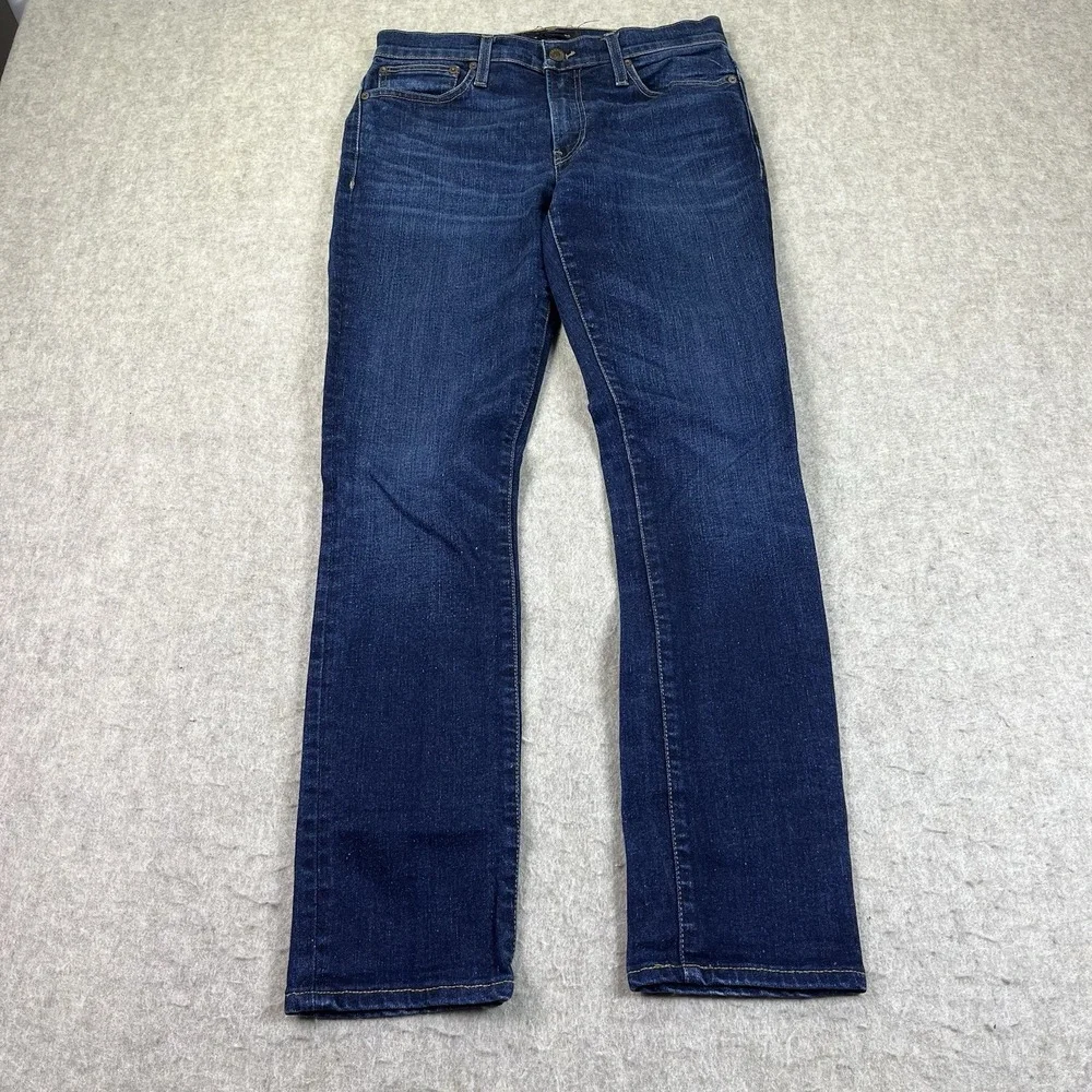 Madewell Jeans Men's 31x32 Blue Skinny Stretch Dark Wash Denim Zip Fly Cone Mill